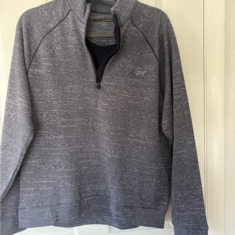 Men's Gray Quarter-Zip Sweater